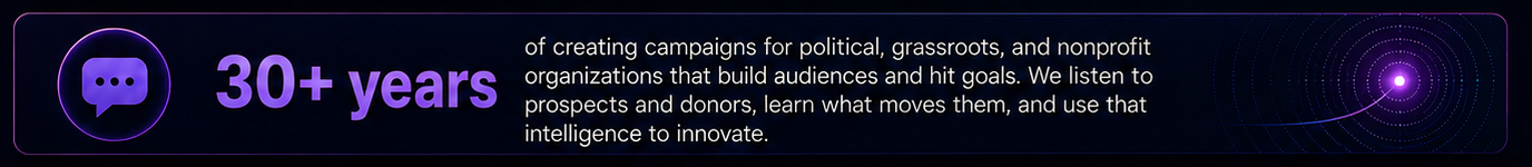30+ years of creating campaigns